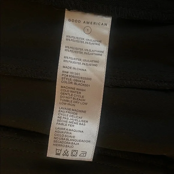 Good American Sleek Black Bodysuit - Picture 4 of 7